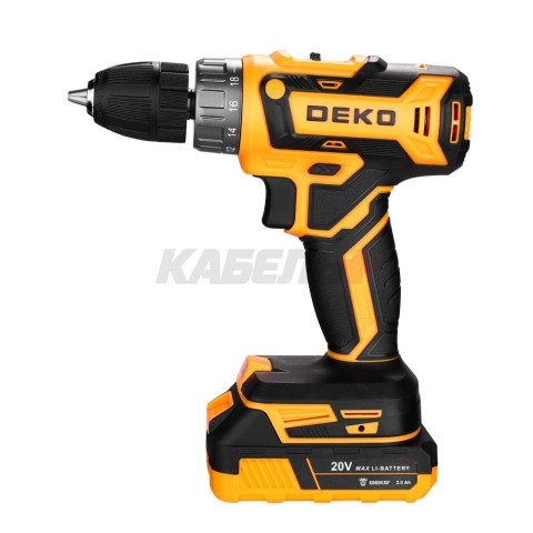 Дрель-шуруповерт аккумуляторная DEKO DKCD20V 080-1002