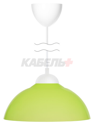 Светильник НСБ 1122/1 "Home mini" 15 Вт, Е27, зеленый, шнур белый TDM