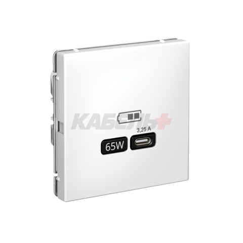 ARTGALLERY USB РОЗЕТКА тип-С 65Вт высокоскор.заряд. QC, PD, механизм, ЛОТОС