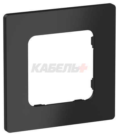 FLITE Рамка 1-местная РУ-1-К-ФлЧ черный IEK