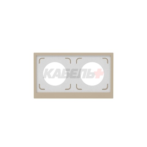 Рамка 2 поста IP44, KANT, ванильный марципан DKC