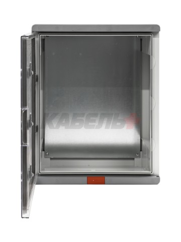 Пластиковый корпус 500х400х180 (ВхШхГ) прозрачная дверь, с монтажной платой, Design Pro Series IP67