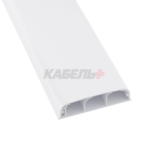 Кабель-канал плинтусного типа 90х25 мм, трехсекционный, с крышкой DKC