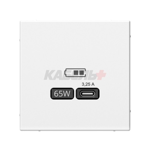 ARTGALLERY USB РОЗЕТКА тип-С 65Вт высокоскор.заряд. QC, PD, механизм, ЛОТОС