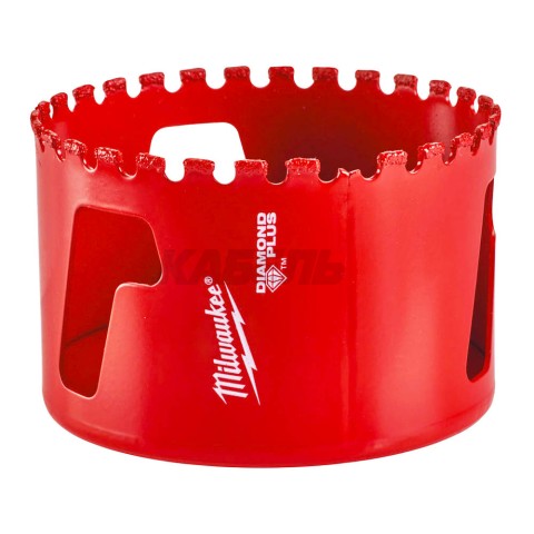 Коронка алмазная Diamond Plus 68 мм 5/8" х 18, MILWAUKEE