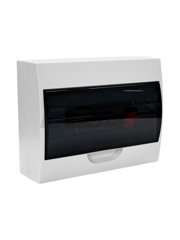 Корпус пластиковый ЩРН-П-12 черн. прозр. дверь IP41 GENERICA