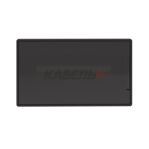 Щиток 18 мод встраиваемый FRAME, черный, с тонированной дверцей, с 2 шинами PEN на 8 и 10 отв. DKC