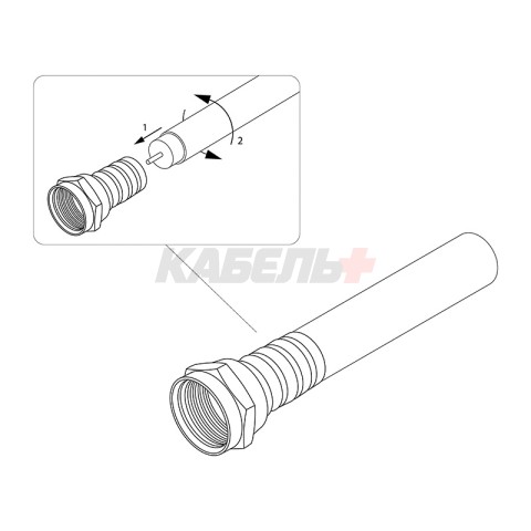 F-разъем RG-6 REXANT