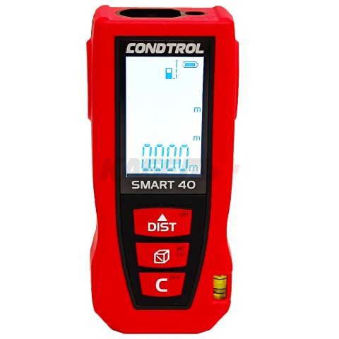 Дальномер лазерный SMART 40 (Красный / 40 м / +- 1,5 мм / 2хААА / Чехол), CONDTROL