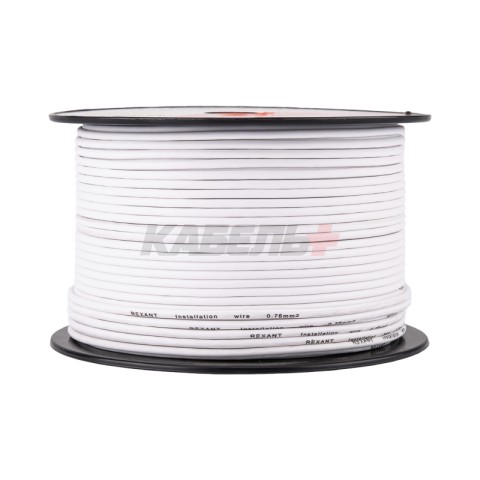 Провод ПГВА 1х0,75мм², белый, бухта 100м REXANT