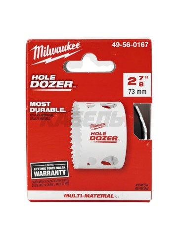 Коронка Bi-Metal Hole Dozer 73 х 41 мм, MILWAUKEE