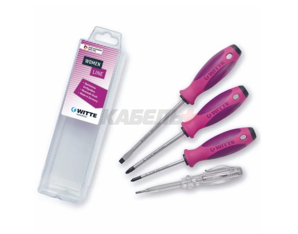 Набор отверток MAXXPRO 4 пр. WOMEN LINE WITTE