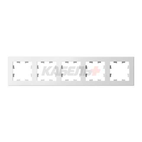 ATLASDESIGN 5-постовая РАМКА, универсальная, БЕЛЫЙ