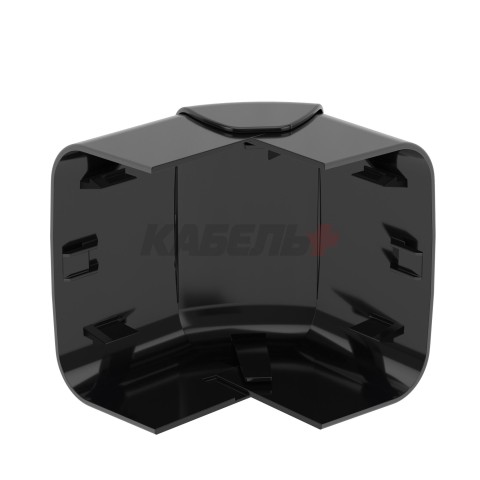 Угол внешний 90х50 мм, изменяемый черный DKC