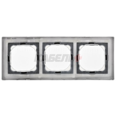 FLITE Рамка 3-местная IP55 Рпро-3-55-ФлЧ черный IEK