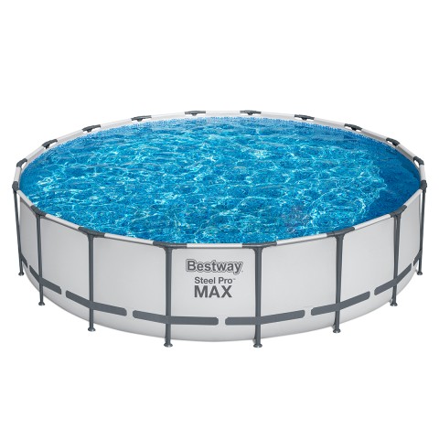 56462 Каркасный бассейн Steel Pro Max 549х122см фил.-насос 5678л/ч, лестница, тент BESTWAY