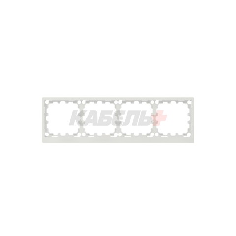 Рамка на 4 поста, KANT, белый песок DKC