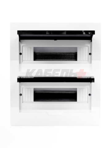 Корпус пластиковый ЩРВ-П-24 черн. прозр. дверь IP41 GENERICA
