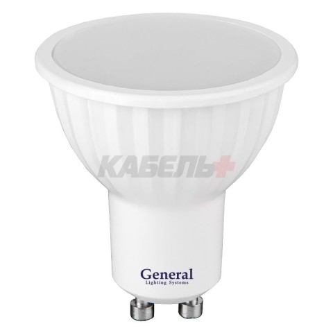 Лампа светодиодная GLDEN-MR16-B-7-230-GU10-3000.
