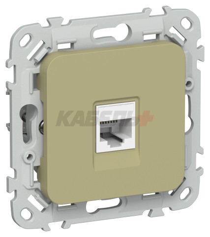 FLITE Розетка компьютерная RJ45 категория 5Е UTP РК5е-1-0-ФлО оливковый IEK