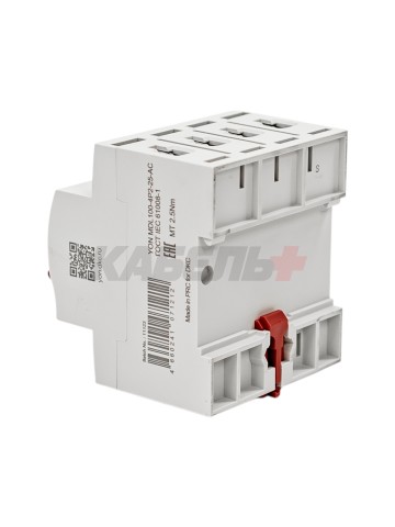 Устройство защитного отключения УЗО ВДТ YON MAX MDL100, 4P, 30mA, 25A, тип АС DKC