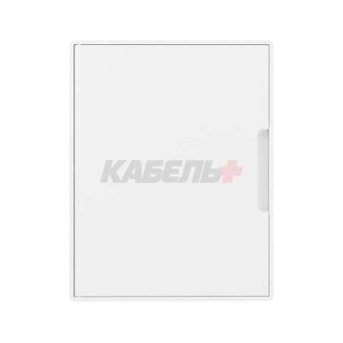 Щиток 24 мод настенный слаботочный FRAME, белый, с белой дверцей, с монтажной платой, 1 розеткой (арт. 76482B) и установочной рамкой DKC