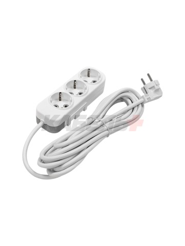 EL-BI,Myra,удлинитель 3гн5м с/з белый,527-010205-321