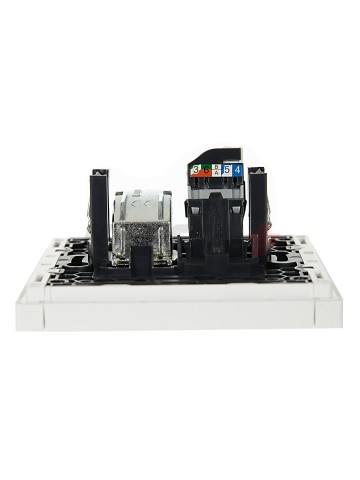 FORTE&PIANO Розетка двойная TV+RJ45 кат.5E FP236 белый IEK