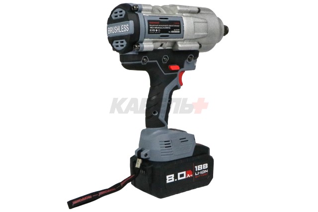 Аккумуляторный гайковерт бесщеточный ударный ProfiPower T-2000N (Li-ion-1шт, 6.0Ач, 2000Нм, адаптер переходника, З/У, в кейсе)