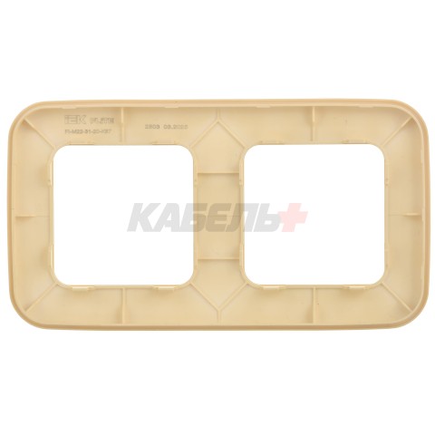 FLITE Рамка 2-местная РУ-2-А-ФлН навахо IEK