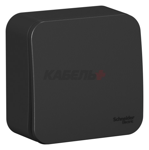 BLANCA О/У 1-клавишный ПЕРЕКЛЮЧАТЕЛЬ (сх.6) ИЗОЛ.ПЛ, 10А, 250В, АНТРАЦИТ