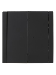 FORTE&PIANO Выключатель 2-клавишный проходной с индикацией 10А FP108 черный IEK