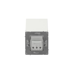 Розетка силовая, 2P+E, с з/ш, с крышкой, IP44, KANT, белый песок DKC