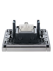 FORTE&PIANO Розетка двойная TV+SAT FP538 сталь IEK