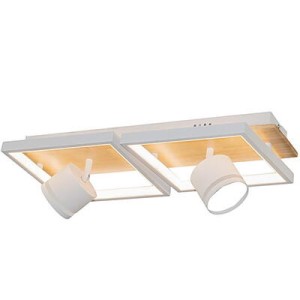 Светильник D6591/2+2 68Вт+30Вт белый/дерево