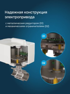 Шаровой кран с электроприводом Welrok sp нерж. DN25 (1")