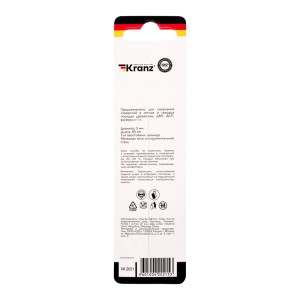 Сверло по дереву 5х85 мм, цилиндрический хвостовик Kranz