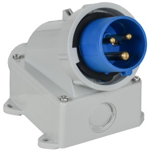 Вилка стационарная ССИ-513 2P+PE 16А 200-250В IP44 IEK