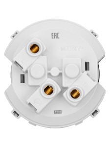 Розетка 2П+З 16А 250В с защ. шт. белая, "Байкал" TDM