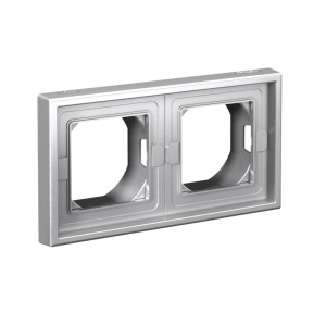 ARTGALLERY 2-постовая РАМКА IP44, АЛЮМИНИЙ