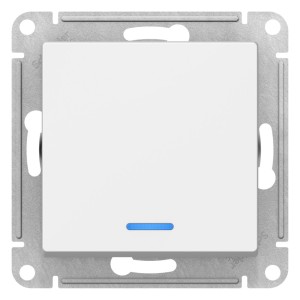 ATLASDESIGN 1-клавишный ВЫКЛЮЧАТЕЛЬ с подсветкой, сх.1а, 10АХ, механизм, ЛОТОС