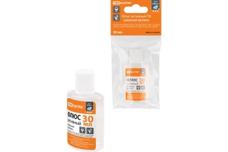 Флюс активный ПК, паяльная кислота, 30 мл, дозатор, инд. упаковка, серия "Алмаз" TDM