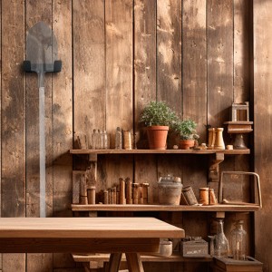 Держатель-органайзер для хранения садового инвентаря, настенный, черный REXANT