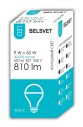 Лампа светодиодная LED-M A60 9 W 4000 К Е27 Belsvet в красочной упаковке