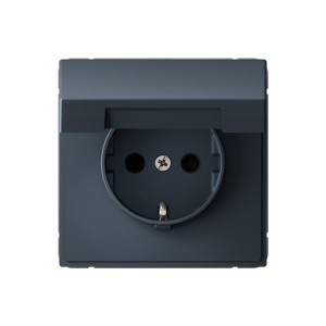 ARTGALLERY РОЗЕТКА с заземл. со шторк. с крышк., 16А, IP20, механизм, быстрозажим. клем., ГРИФЕЛЬ