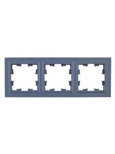 BRITE Рамка 3-местная РУ-3-БрМ маренго IEK