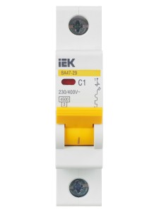 KARAT Автоматический выключатель ВА47-29 1P C 1А 4,5кА IEK