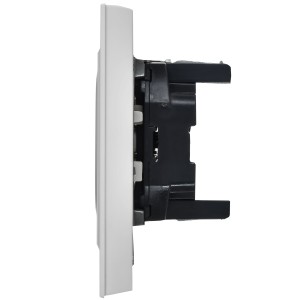 BRITE Розетка 2-местная без заземления без защитных шторок 10А в сборе РС12-2-БрАБ арктический белый IEK