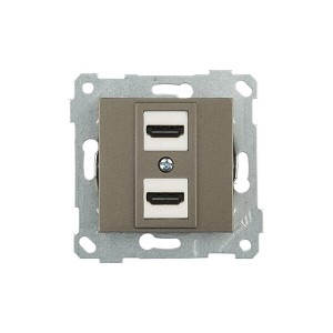 Rita - Розетка 1xHDMI, антрацит