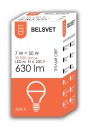 Лампа светодиодная LED-M G45 7 W 3000 К Е14 Belsvet в красочной упаковке